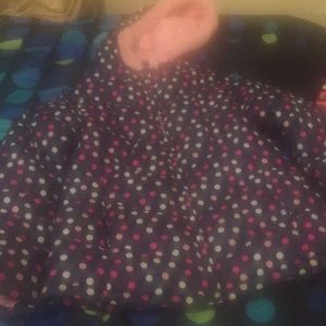 Polka dotted puff jacket